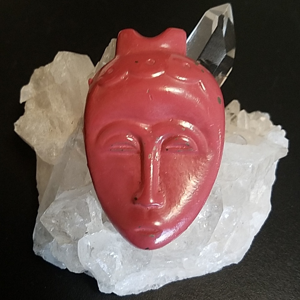 Vintage Enamel Geisha Dress Clip